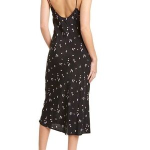 Thakoon Black Floral Dress with Adjustable Straps